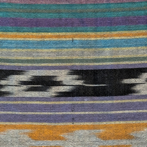 Vintage Tracy Evans Aztec Multi BlueGreen Wrap Pencil Skirt 90s - Picture 4 of 8